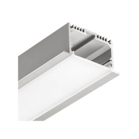 Профиль с экраном SL-LINIA62-F-2500 ANOD+OPAL (Arlight, Алюминий)
