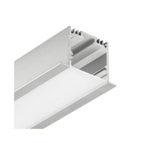 Профиль с экраном SL-LINIA49-F-2500 ANOD+OPAL (Arlight, Алюминий)