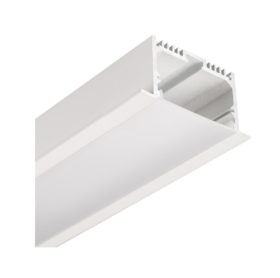 Профиль с экраном SL-LINIA62-F-2500 WHITE+OPAL (Arlight, Алюминий)